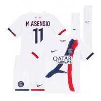 Paris Saint-Germain Marco Asensio #11 Auswärts Trikotsatz Kinder 2024-25 Kurzarm (+ Kurze Hosen)